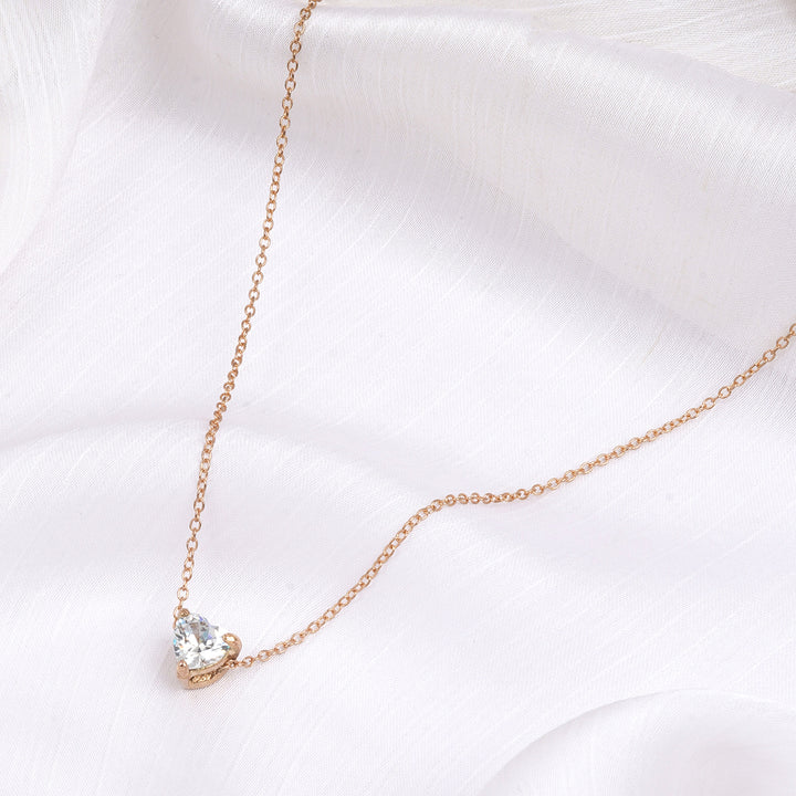 Bewitched Jaqleen Dainty Rhinestone Gold Necklace