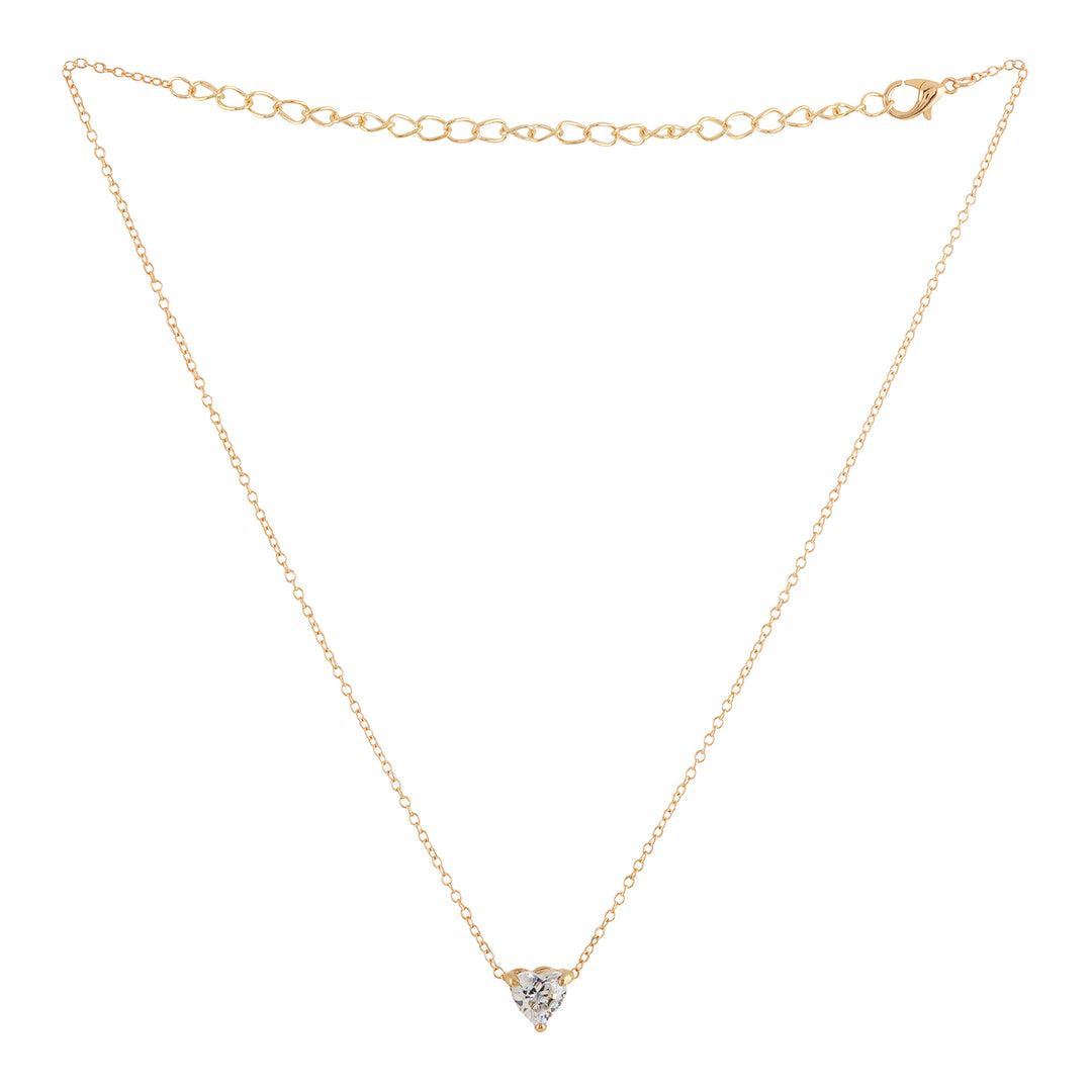 Bewitched Jaqleen Dainty Rhinestone Gold Necklace
