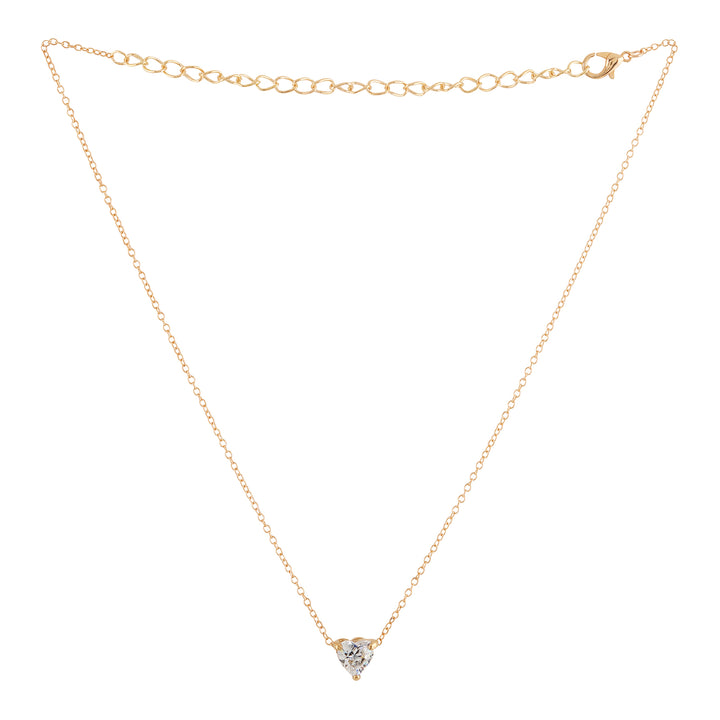 Bewitched Jaqleen Dainty Rhinestone Gold Necklace