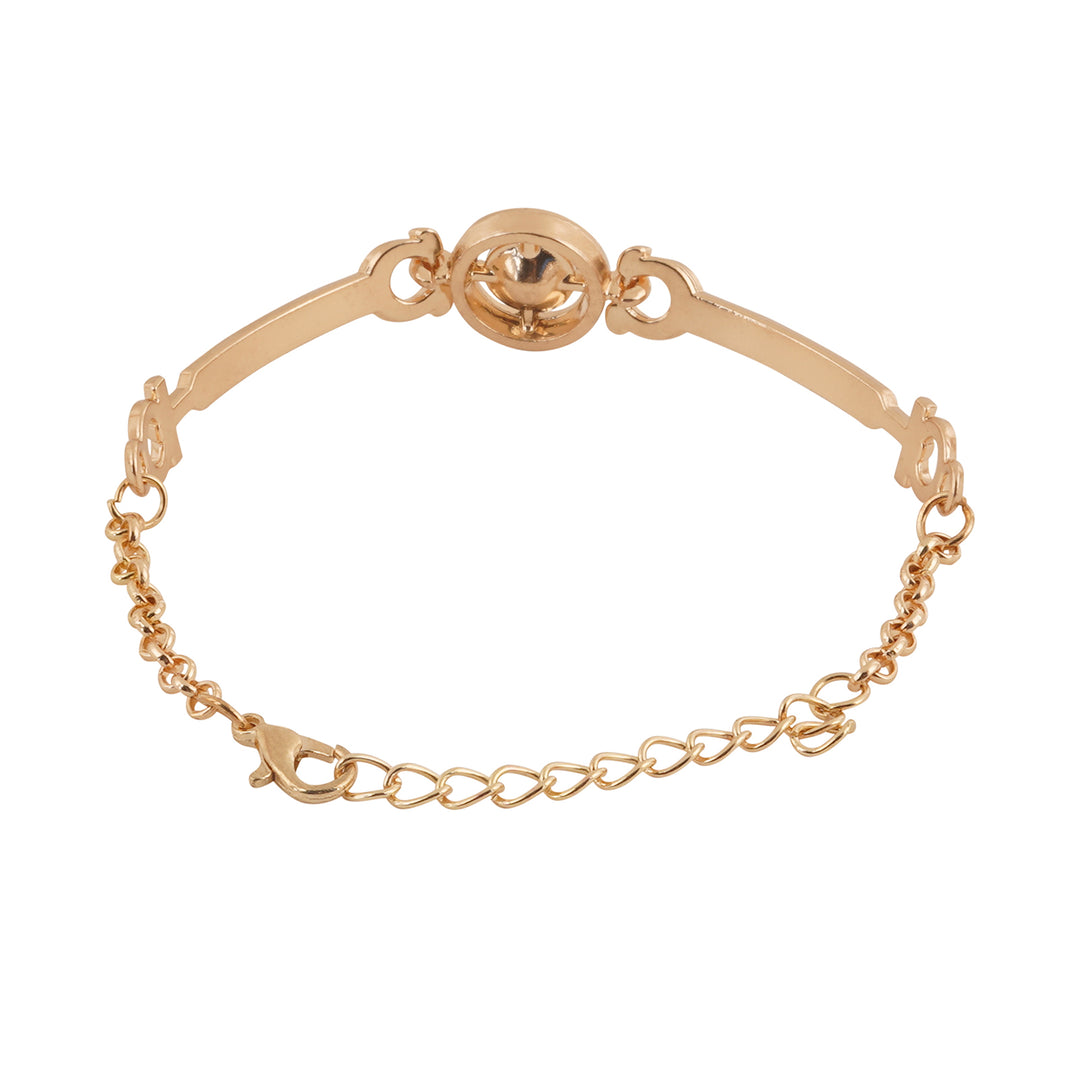 Bewitched Kimi Rhinestone Gold Bracelet