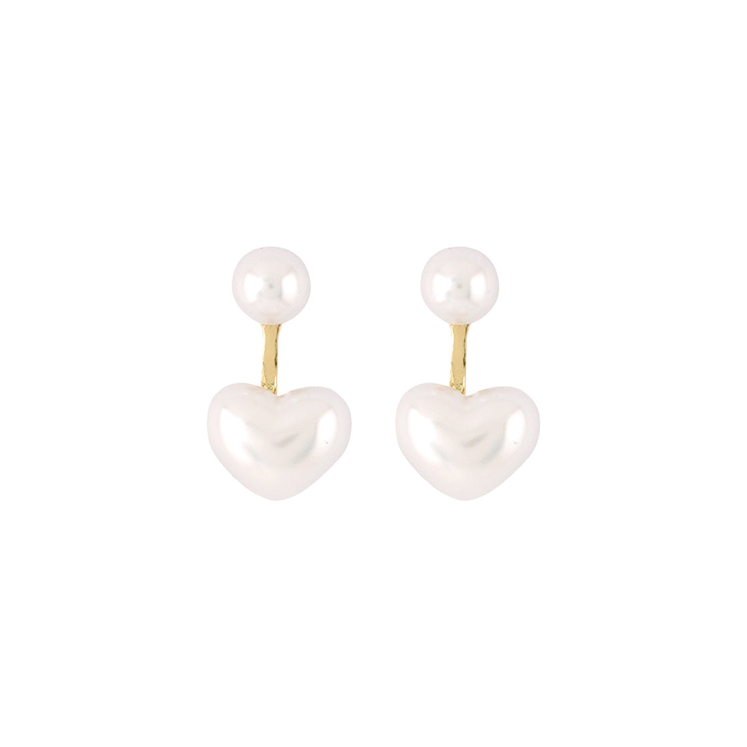 Bewitched Dasie Pearl Heart Drop Earrings