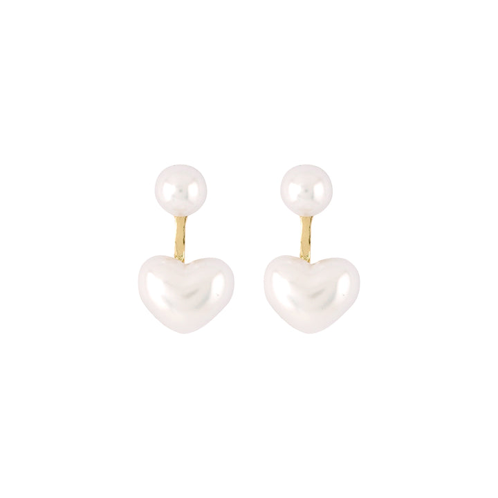 Bewitched Dasie Pearl Heart Drop Earrings
