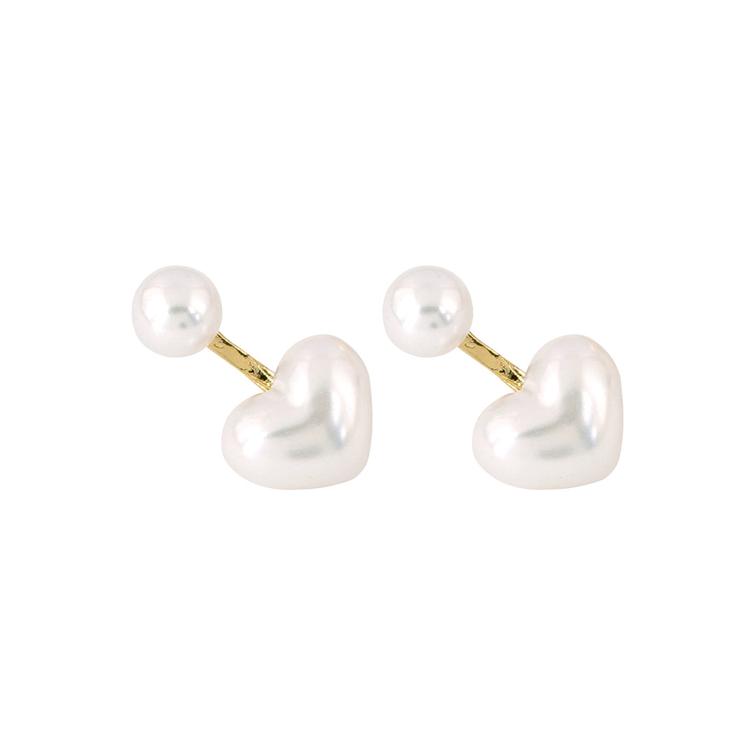 Bewitched Dasie Pearl Heart Drop Earrings