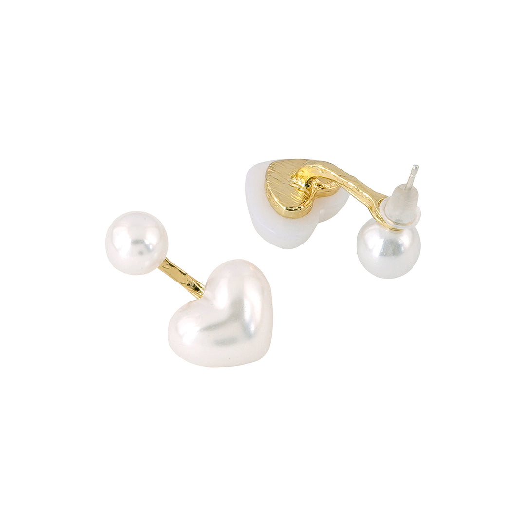 Bewitched Dasie Pearl Heart Drop Earrings