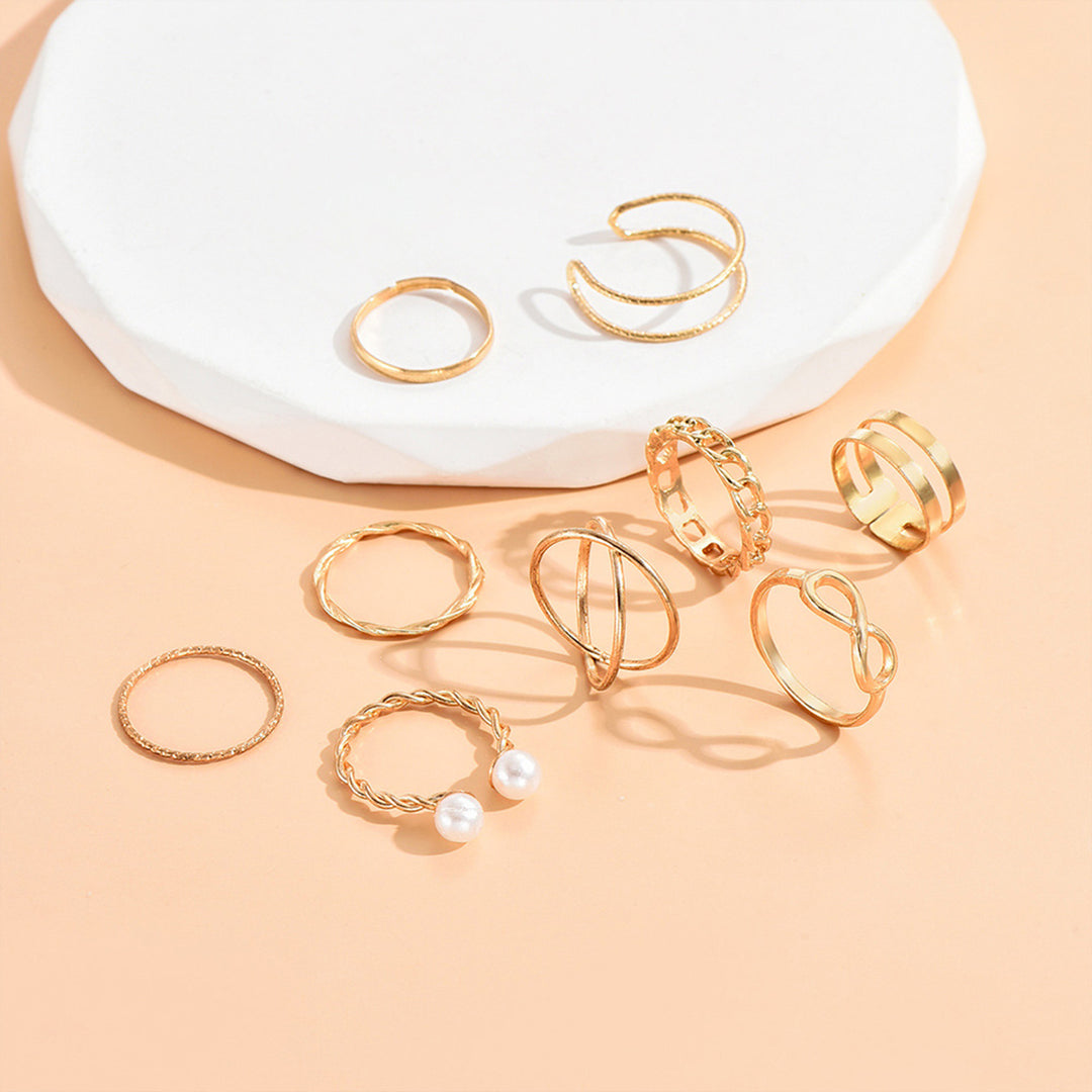 Bewitched Norine Gold Ring Stack