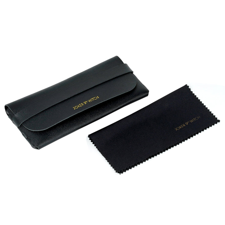 Urbano Silver Black Rectangular Aviators