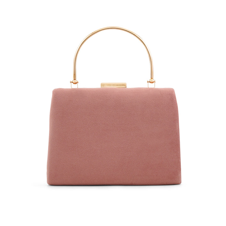 Madonna Rose Pink Suede Clutch