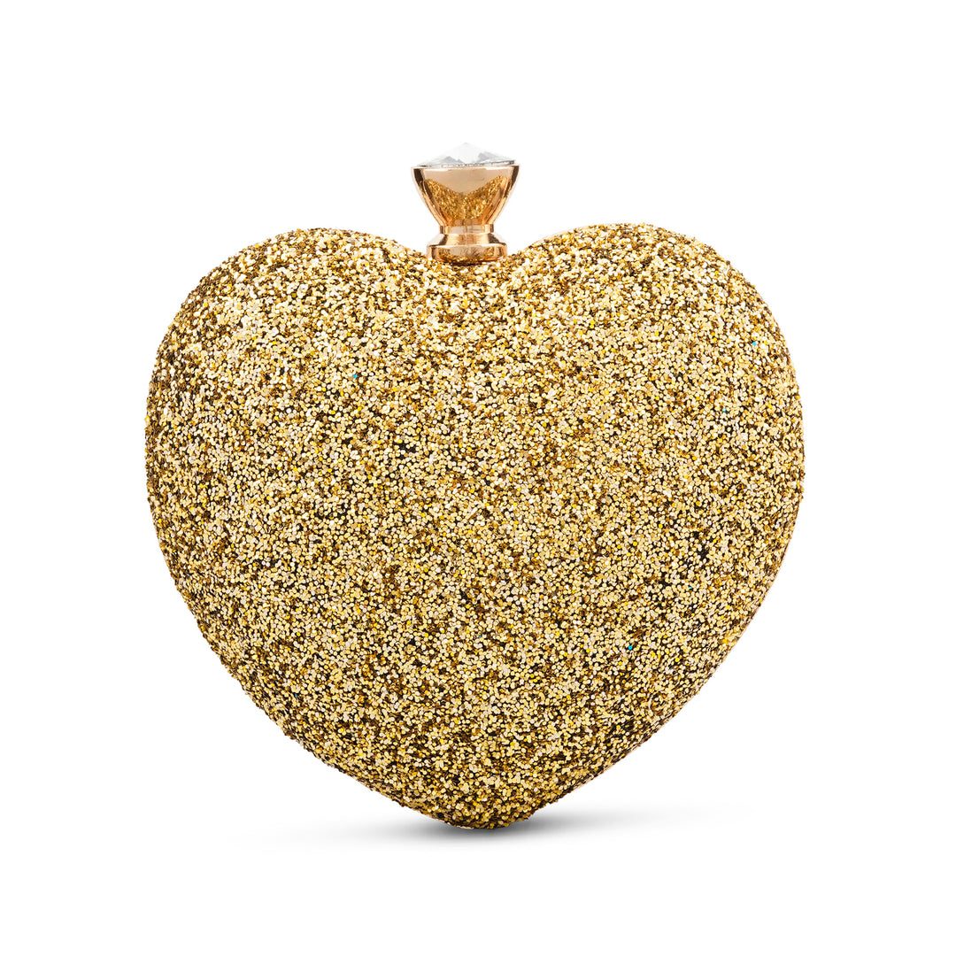 Meg Gold Glam Metallic Clutch