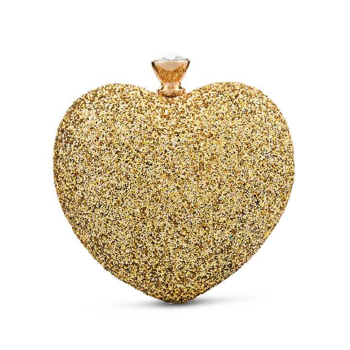 Meg Gold Glam Metallic Clutch