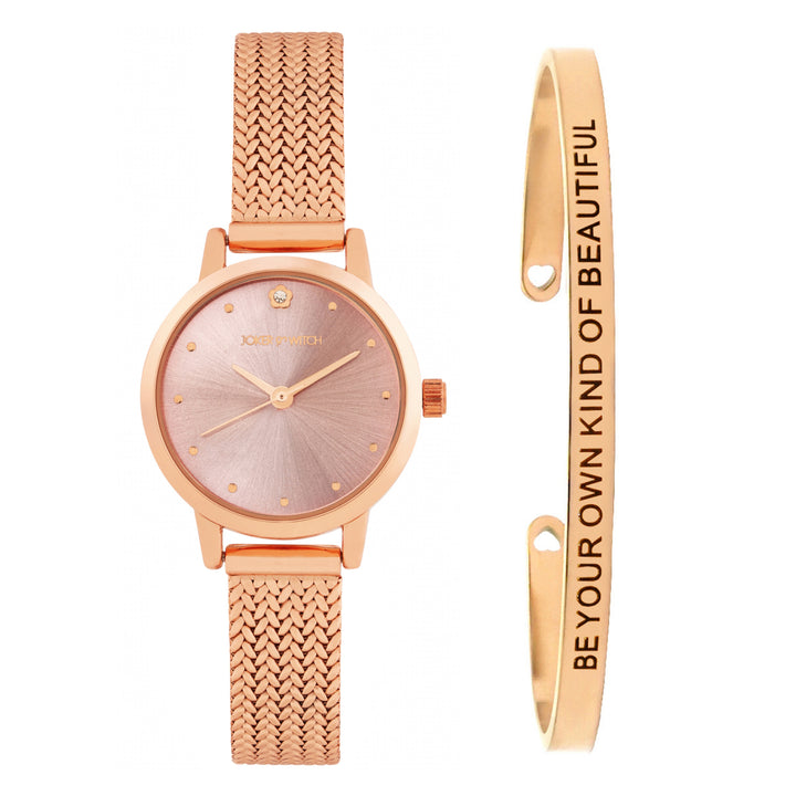 Chic Halo Watch Bracelet Stack