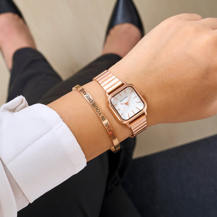 Moonlit Charm Watch Bracelet Stack