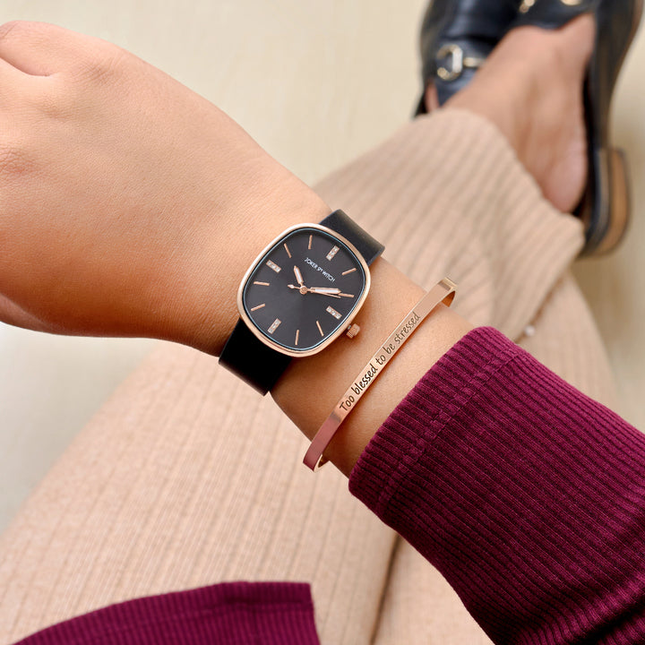 Gold Mirage Watch Bracelet Stack