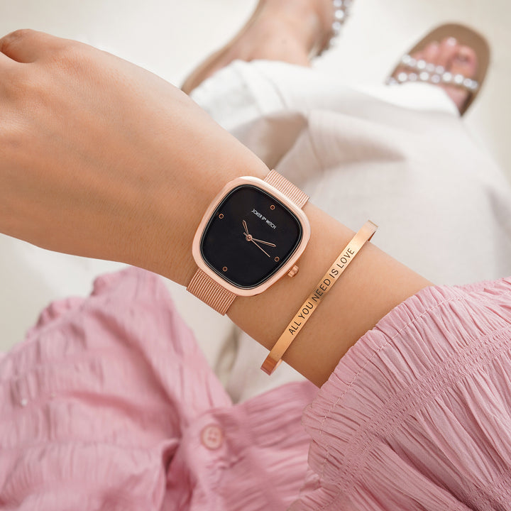 Echo Wave Watch Bracelet Stack