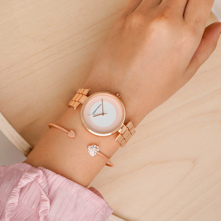 Velvet Pulse Watch Bracelet Stack