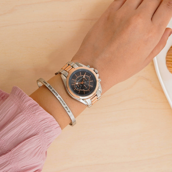 Elegant Whisper Watch Bracelet Stack