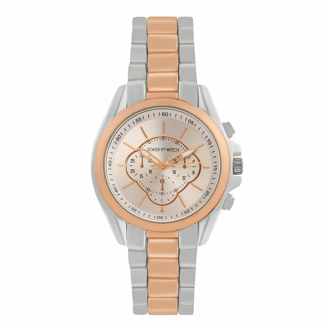 Golden Link Watch Bracelet Stack