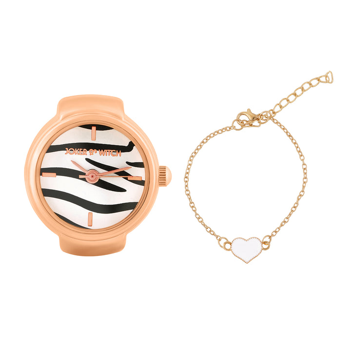 Gilded Thread Ring Watch Bracelet Stack