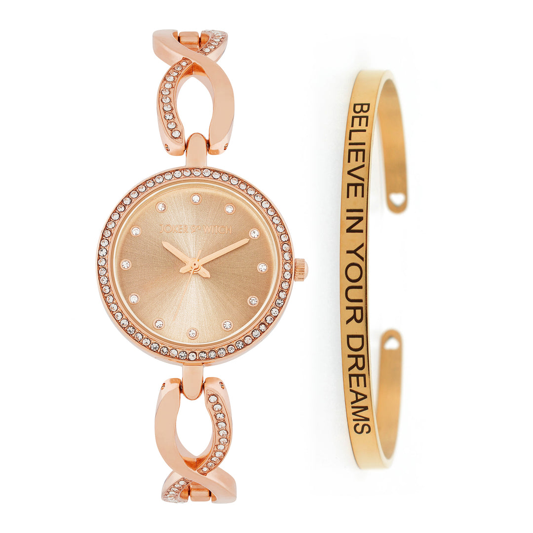 Warm Chrome Watch Bracelet Stack