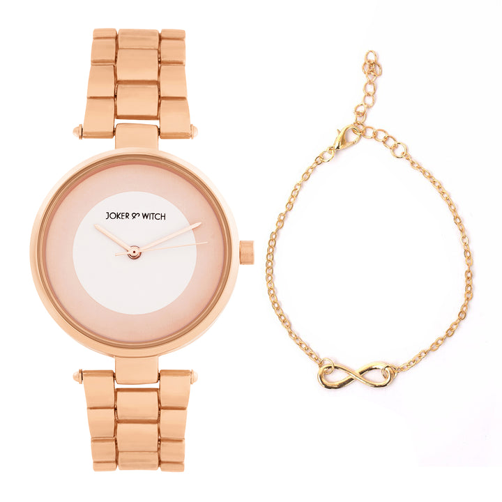 Pink Ember Watch Bracelet Stack