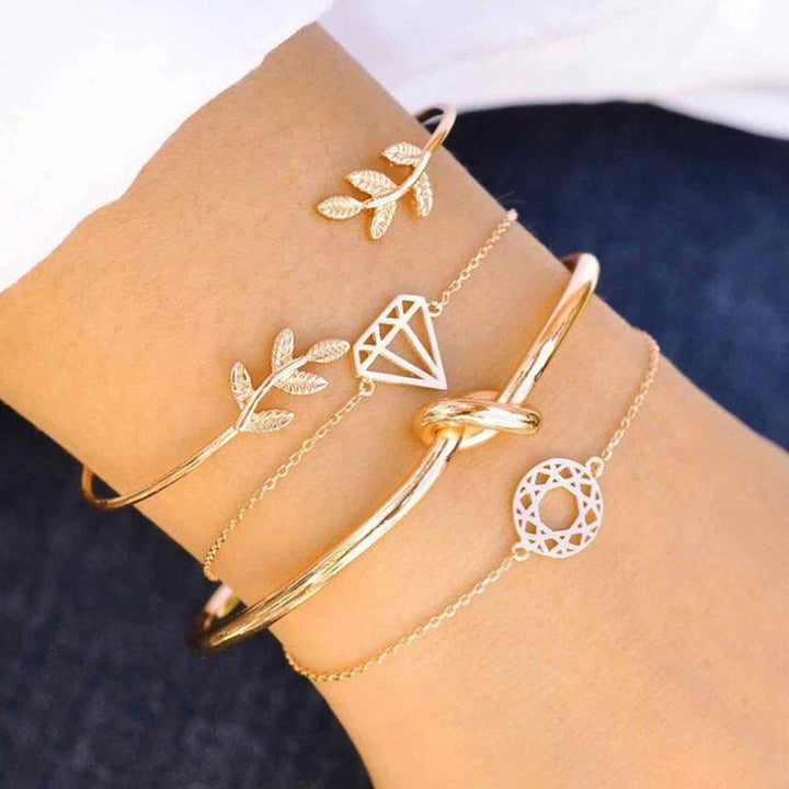 Sand Rose Watch Bracelet Stack