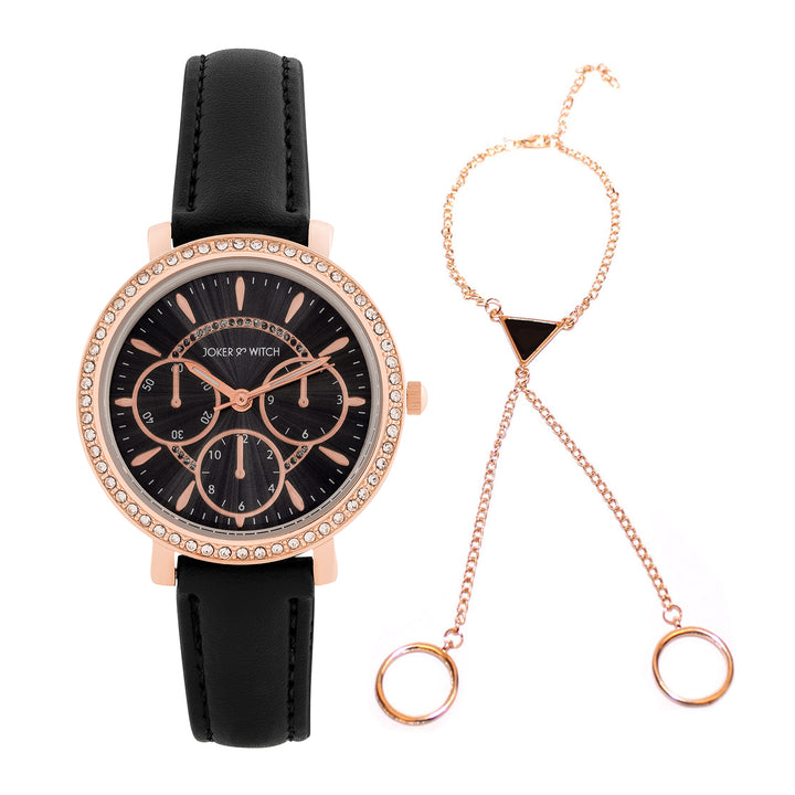 Eclipse Frame Watch Bracelet Stack