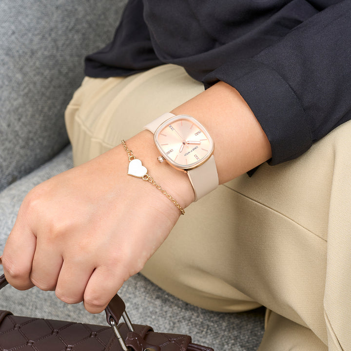 Beige Babe Watch Bracelet Stack