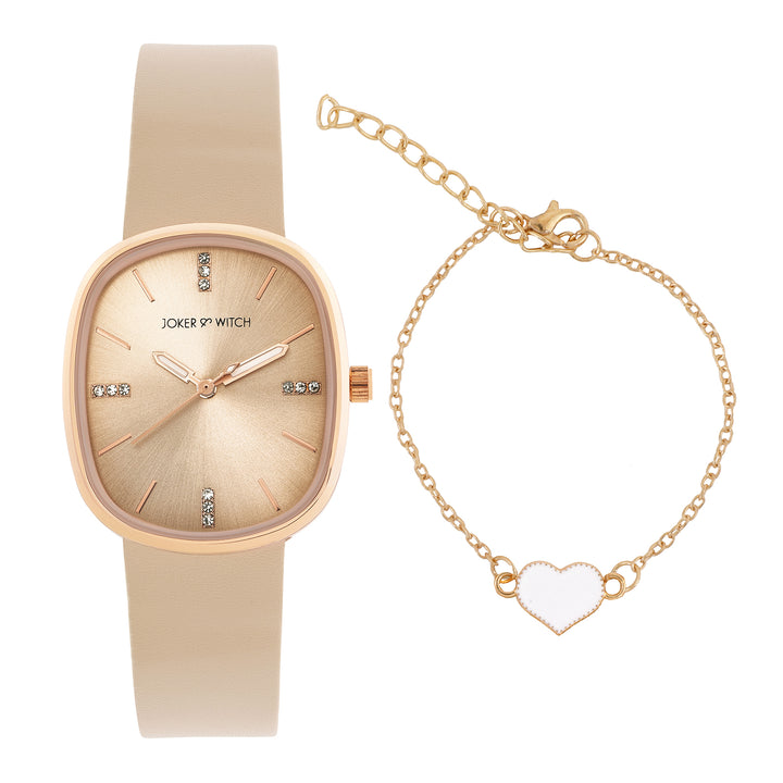 Beige Babe Watch Bracelet Stack