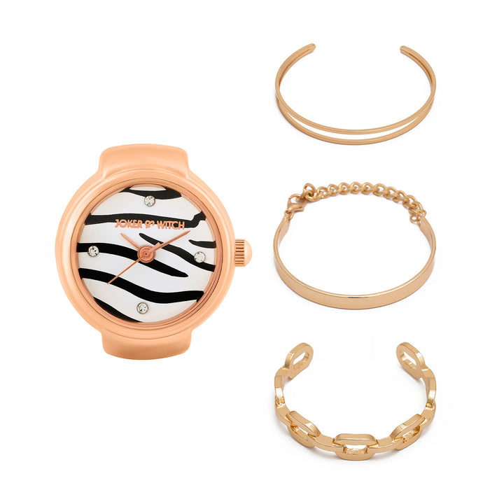 Solar Drip Ring Watch Bracelet Stack