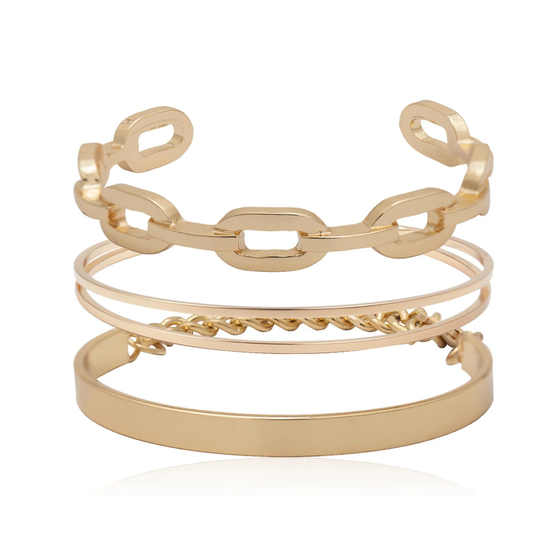 Solar Drip Ring Watch Bracelet Stack