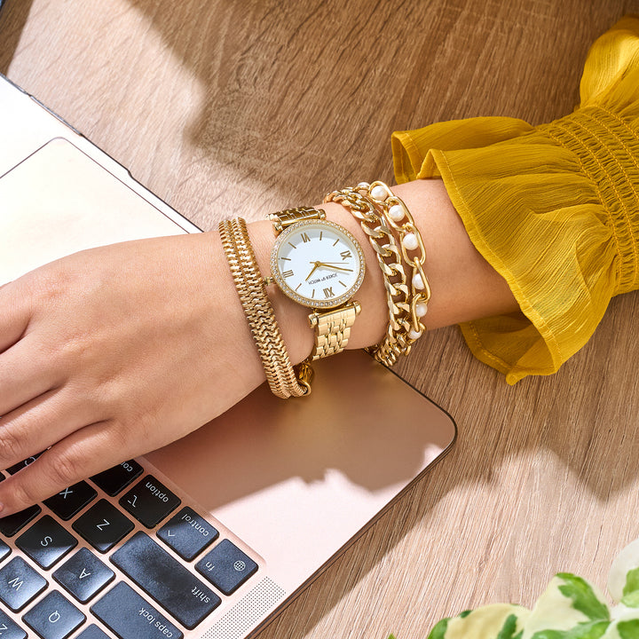 Gold Rush Watch Bracelet Stack