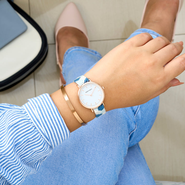 Cloud Thread  Watch Bracelet Stack