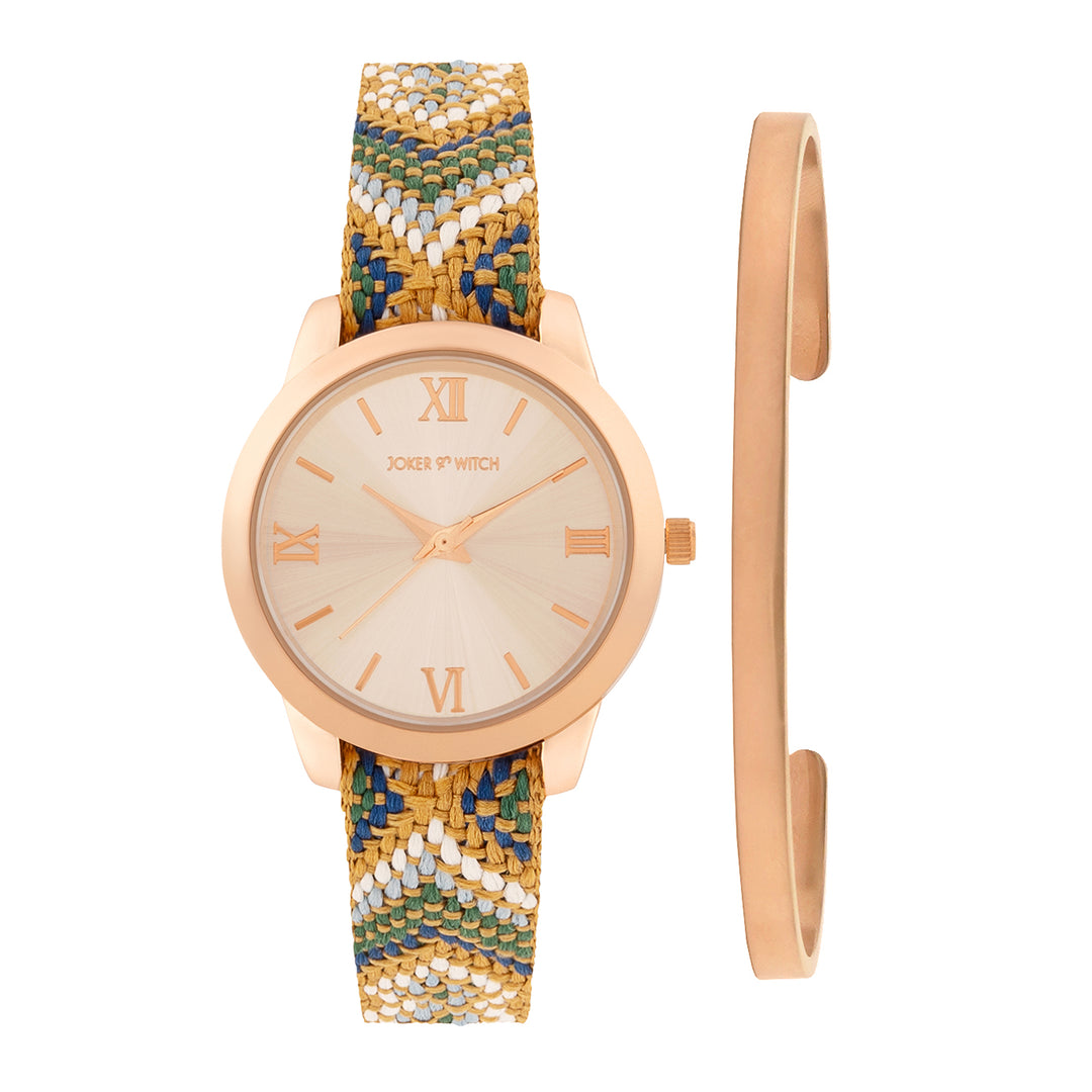 Pebble Knit Watch Bracelet Stack