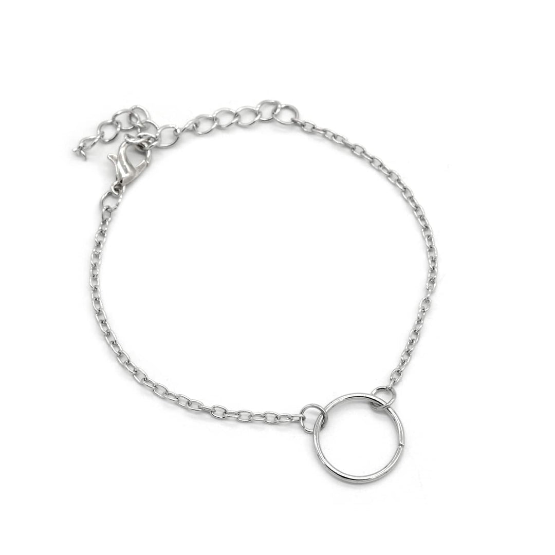 Navy Chrome Watch Bracelet Stack