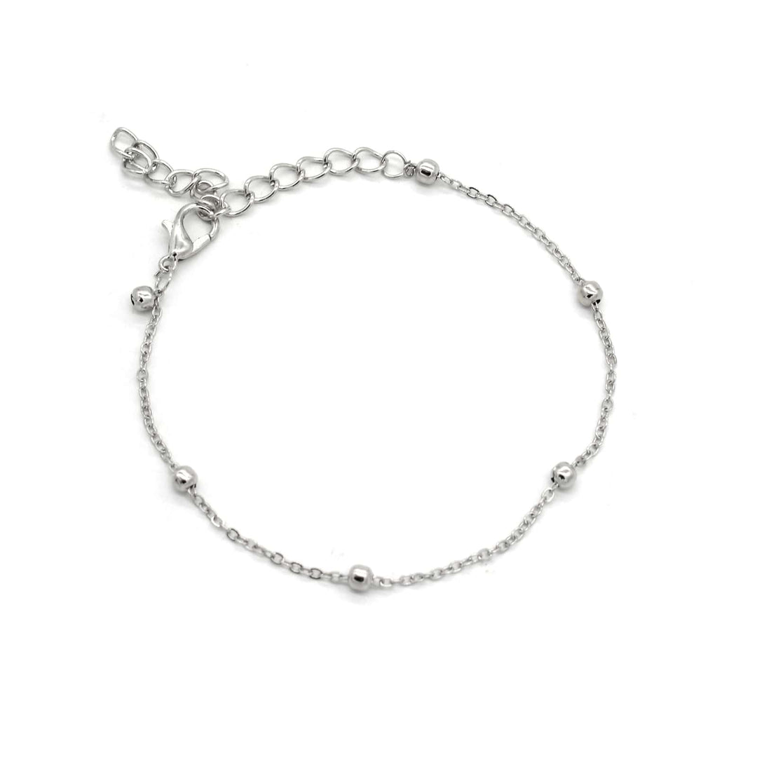 Navy Chrome Watch Bracelet Stack