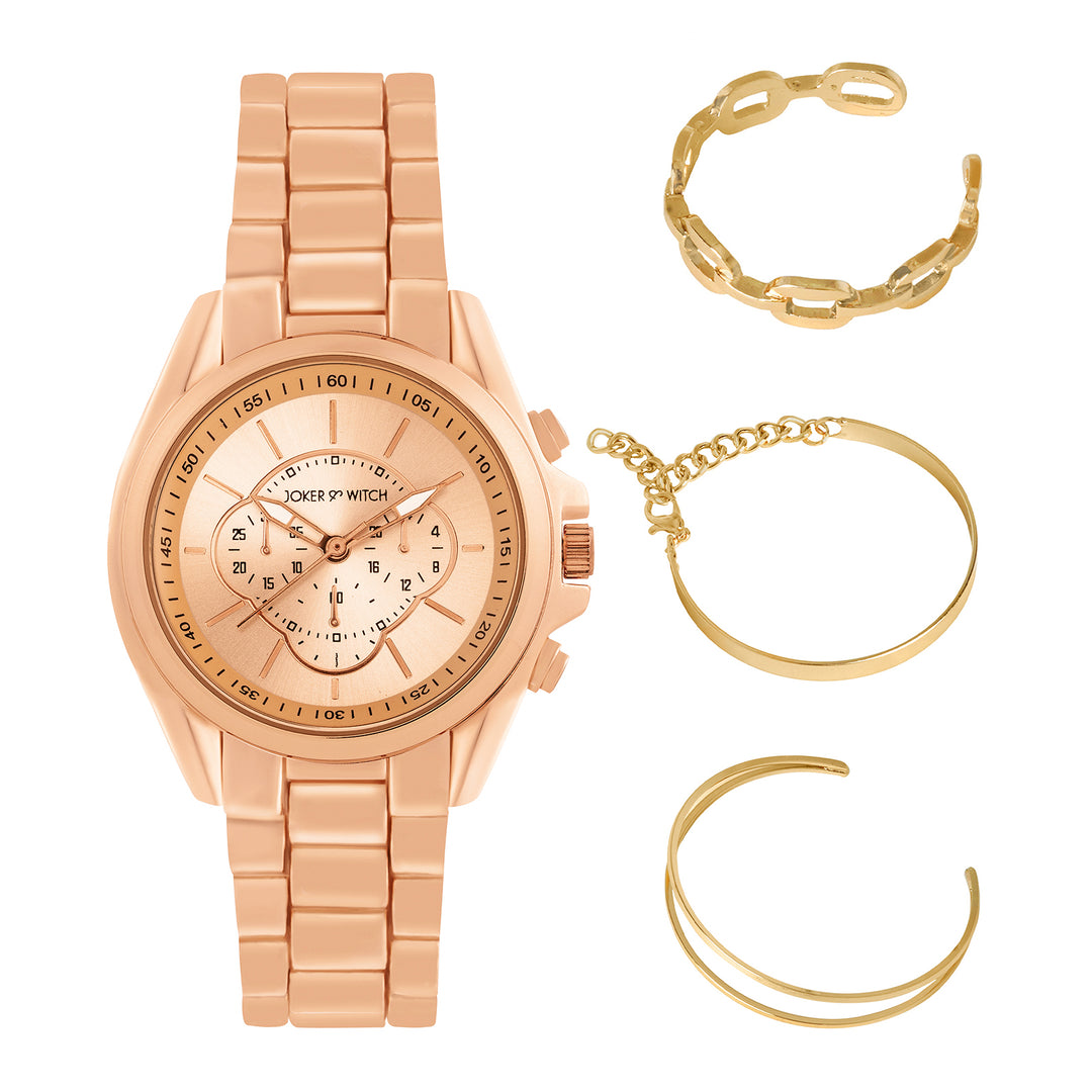 Gilded Ray Watch Bracelet Stack