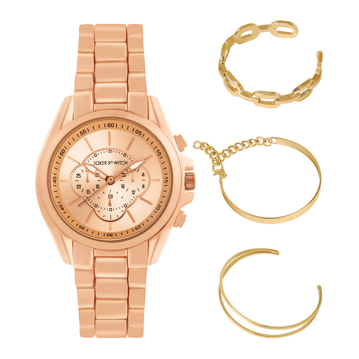 Gilded Ray Watch Bracelet Stack