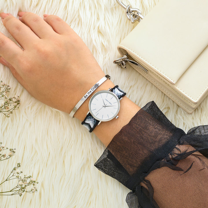 Wreath Wind Watch Bracelet Stack