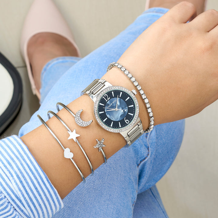 Blue Moon Watch Bracelet Stack