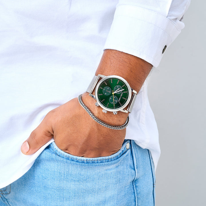 Emerald Luxe Men's Watch Bracelet Stack