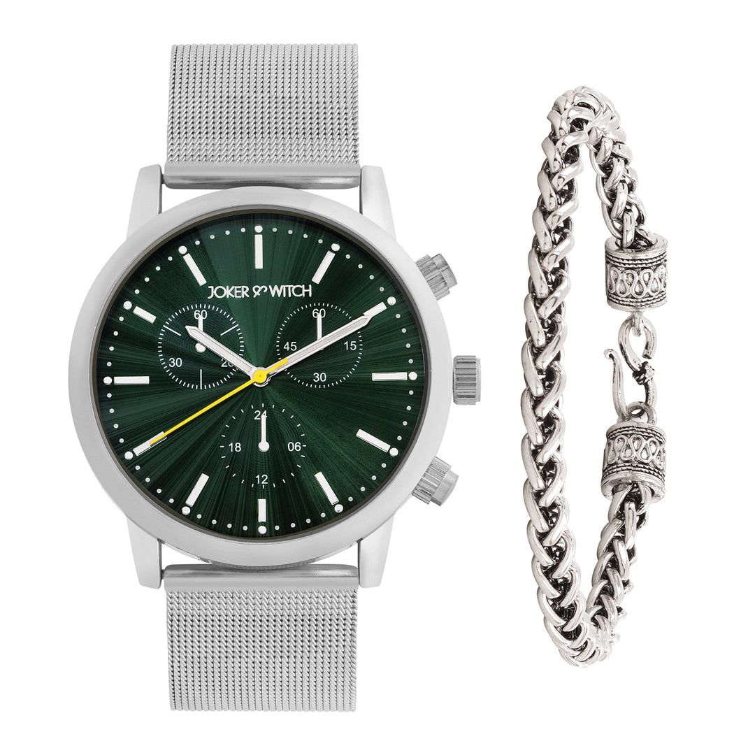 Emerald Luxe Men's Watch Bracelet Stack