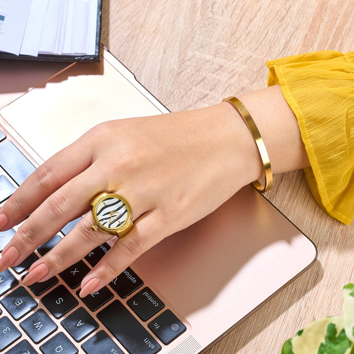 Glownest Watch Ring Bracelet Stack