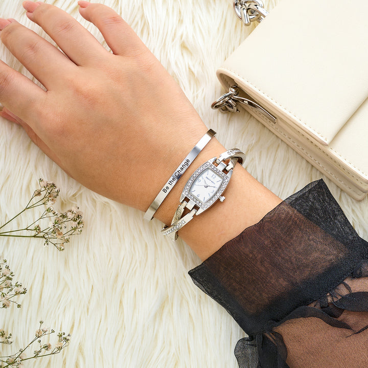 Frost Hour Watch Bracelet Stack