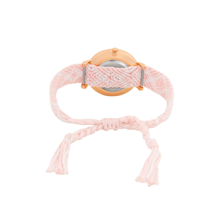 Strawberry Swirl Watch Bracelet Stack