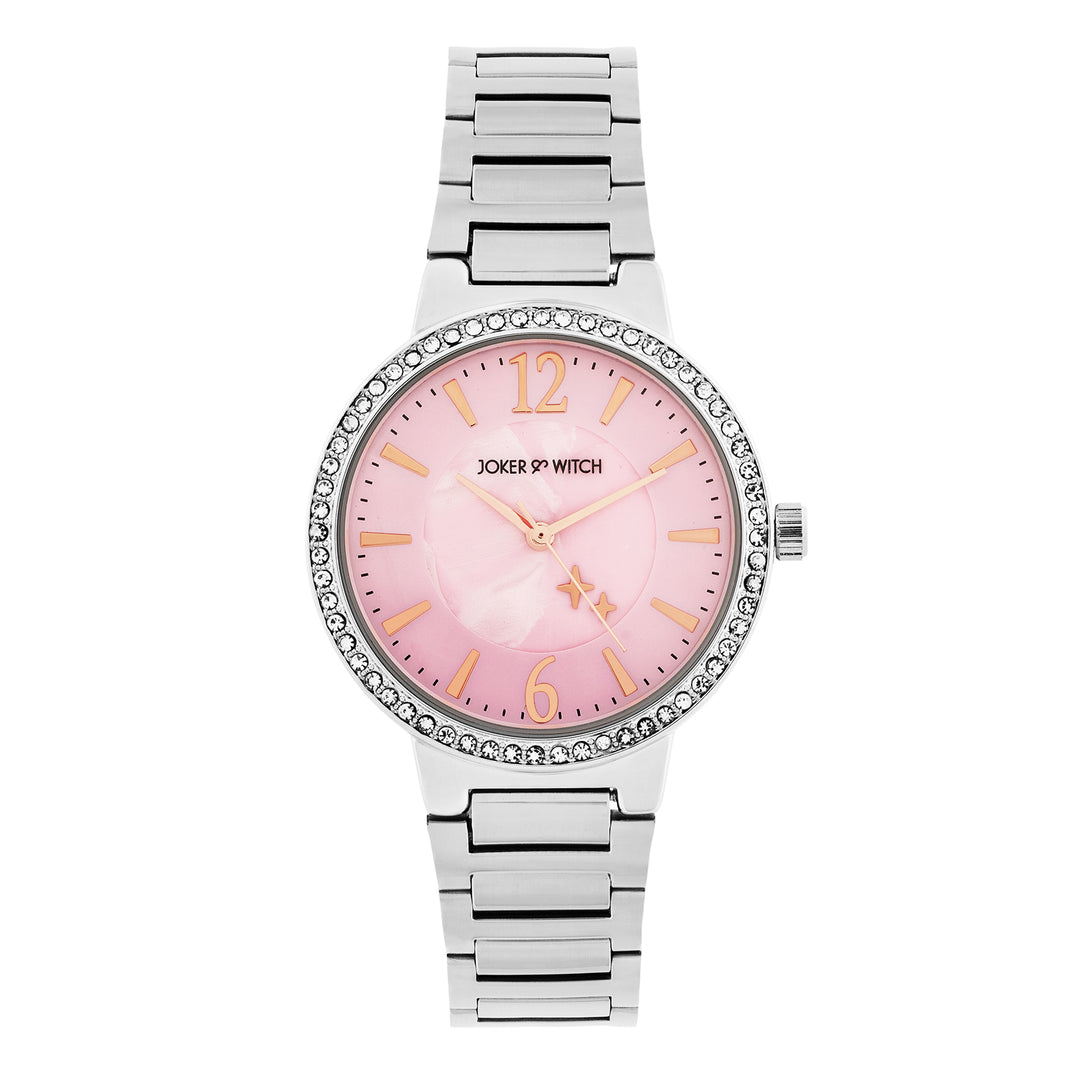 Pink Ice Watch Bracelet Stack
