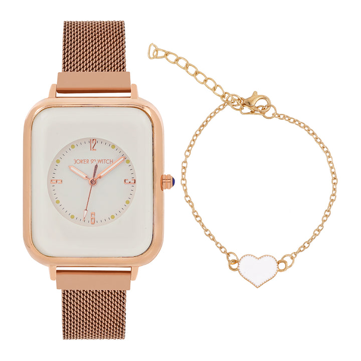 Frosted Gleam Watch Bracelet Stack