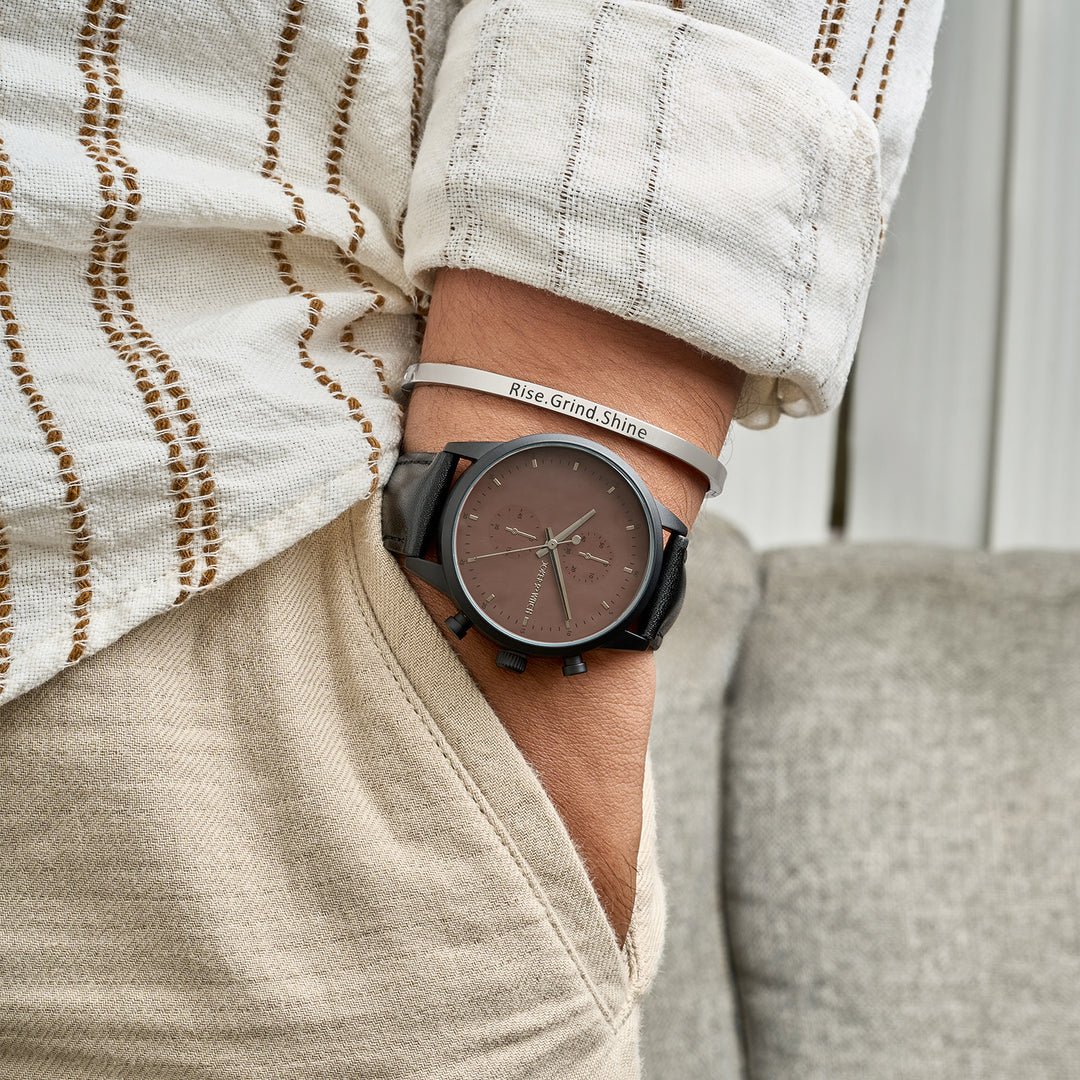 Opeia Men's Watch Bracelet Stack