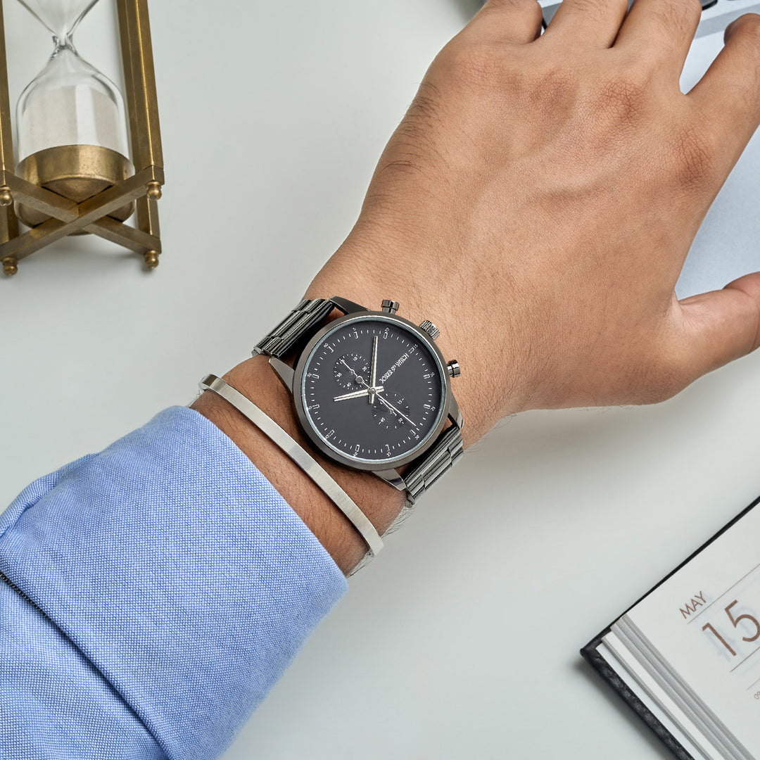 Cinder Men's Watch Bracelet Stack