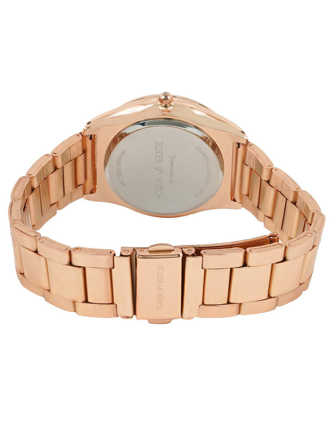 Glazed Rosegod Watch Bracelet Stack