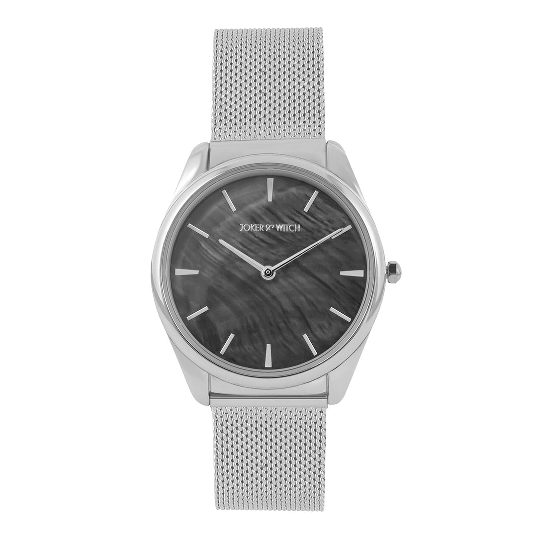 Chestnut Silver Watch Bracelet Stack