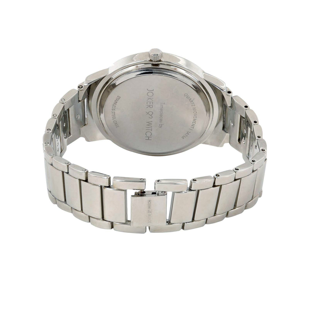 Cosmic Silver Rhinestone Watch Bracelet Stack